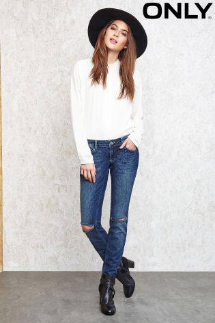 Only Highneck Cropped Shirt